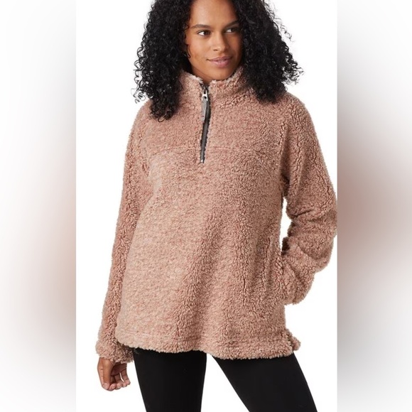 dylan Tops - Dylan by True Grit Sherpa quarter zip